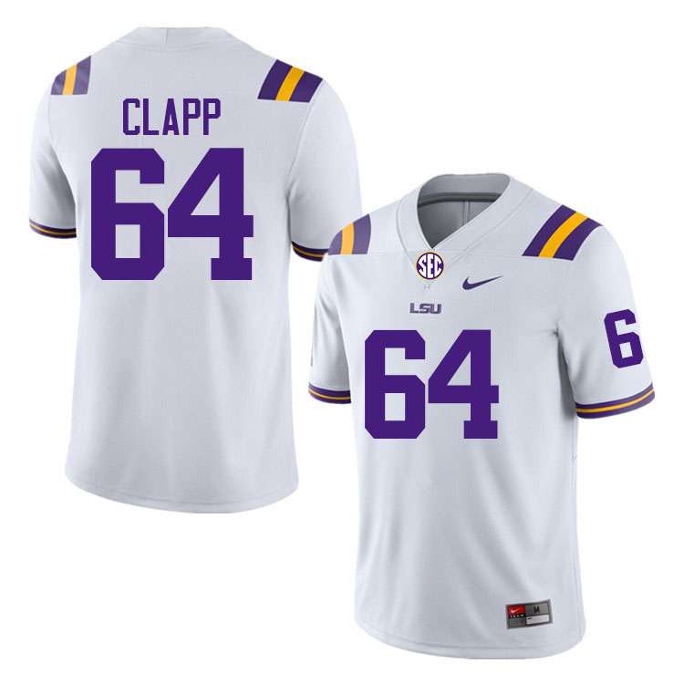 Will Clapp LSU Tigers Jersey,Louisiana State University Tigers Football Jersey-White